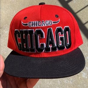 Bulls Chicago Red Hat Adjustable Size